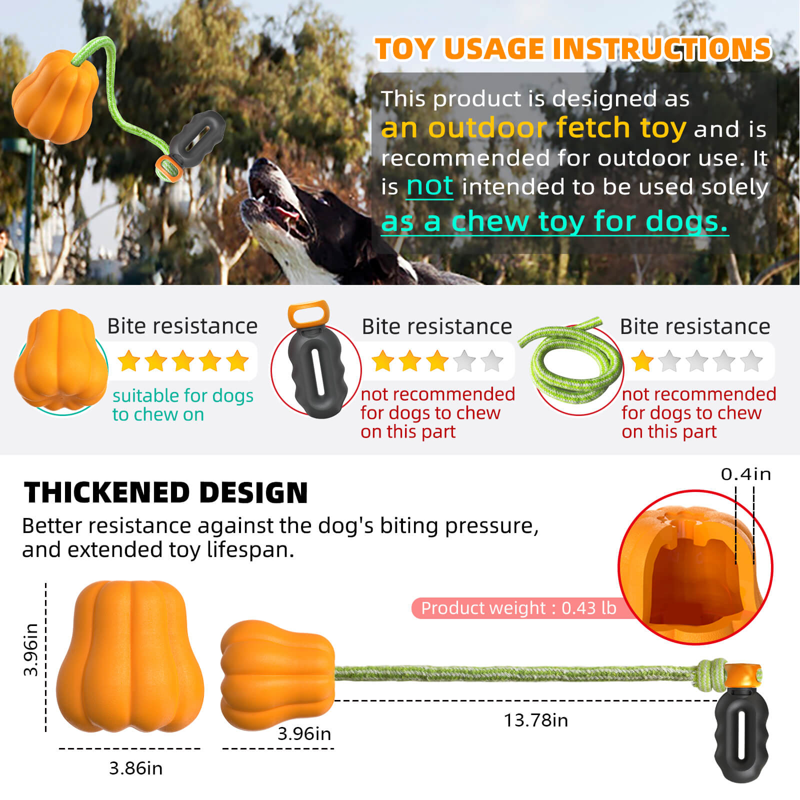 Fruit Rope Fetch Toy