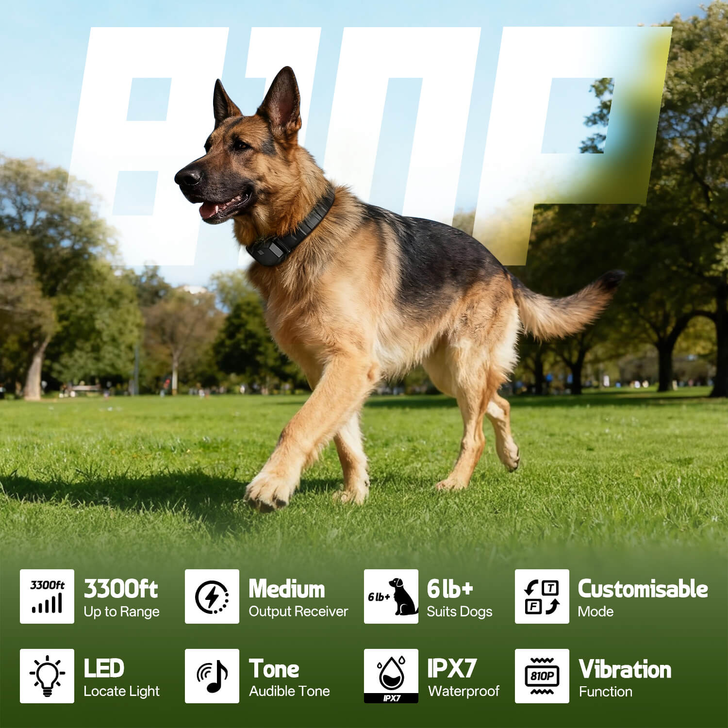 WDT810 Pro 2.4GHz Wireless Electric Dog Fence