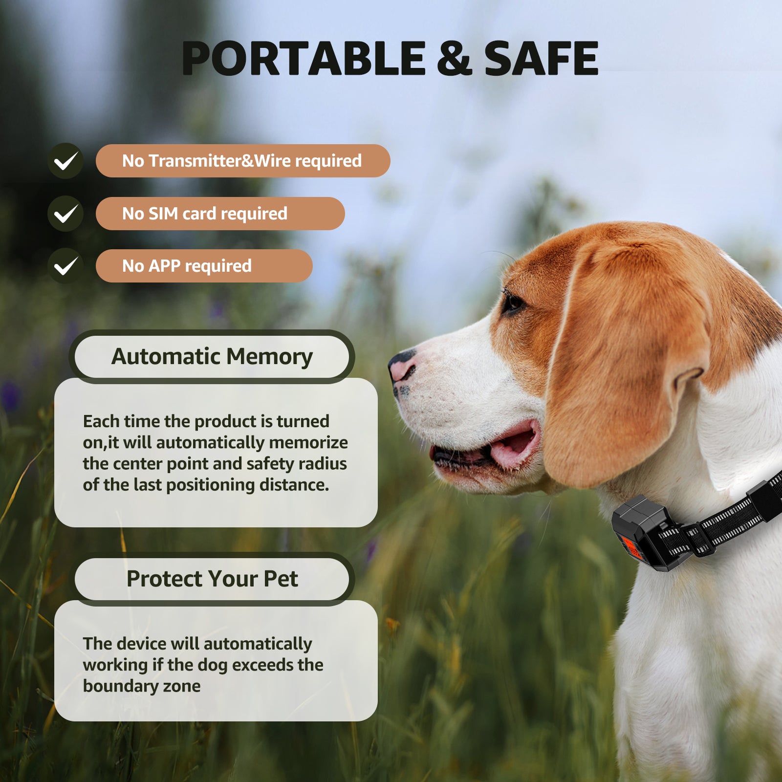WDF810 2 In 1 GPS Wireless Dog Fence System