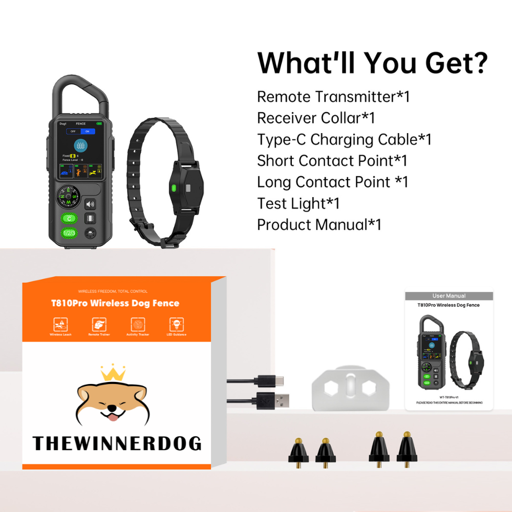 WDT810 Pro 2.4GHz Wireless Electric Dog Fence